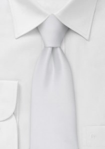  - XXL Krawatte weiß