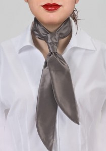  - Krawatte für Damen capuccinobraun unifarben