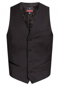  - Herren Anzugweste in schwarz/ Regular Fit