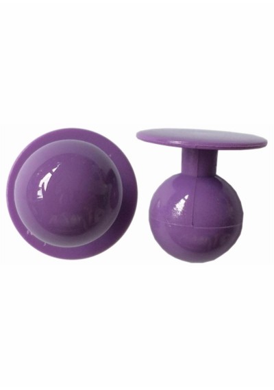 Kugelknöpfe (12er Pack) Purple - 