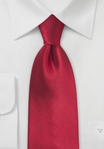  - Einfarbige Clip-Krawatte klassisch rot