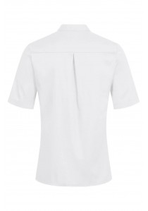 Herren Kochshirt mit Jerseyeinsatz in weiß