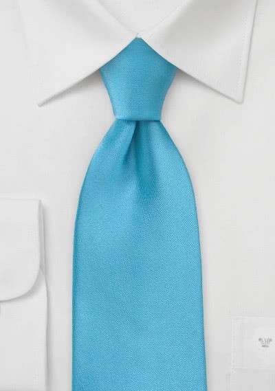 Krawatte unifarben blaugrün - 