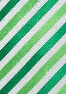 Kinder-Krawatte Mikrofaser Streifen Hellgrün