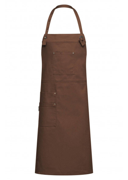 Latzschürze Canvas 77x95 cm in rostbraun