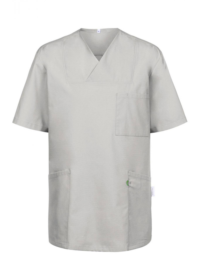 Unisex-Kasack in Regular Fit (lichtgrau)