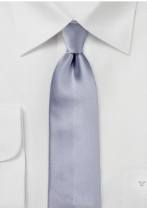  - Markante Krawatte einfarbig hellgrau