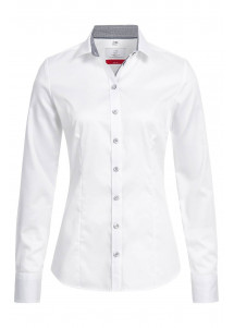  - Sportive Damen-Bluse Weiß und Greiff Logo