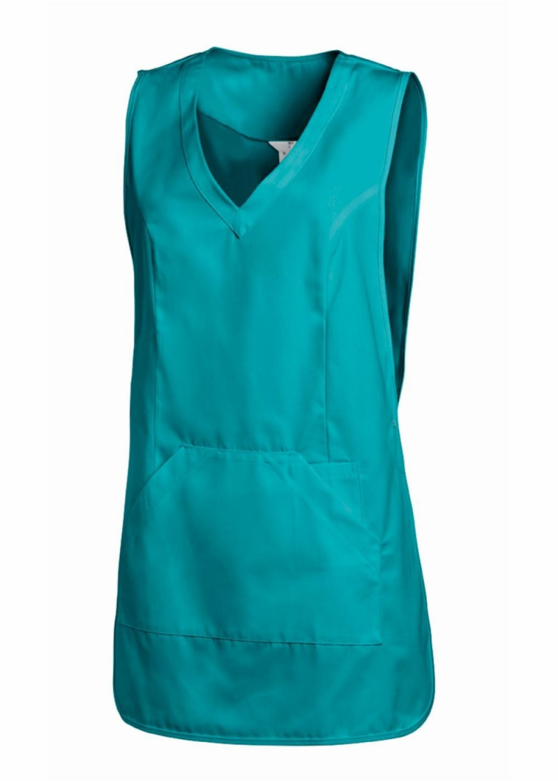 Damen-Überwurfschürze mit Wiener Nähten (petrol )