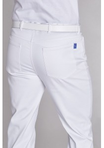 Weiße Berufshose mit 5-Pocket-Style (weiß)
