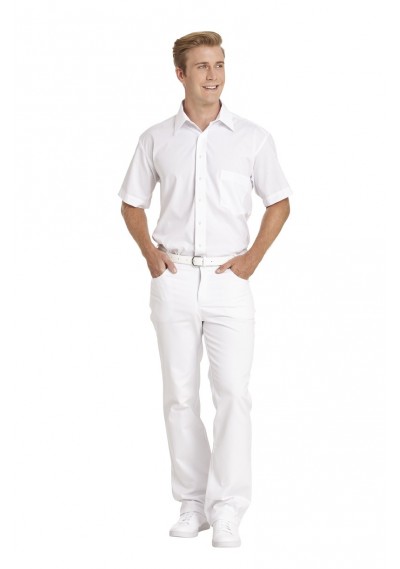 Weiße Herrenhose aus Jeans-Stoff - 