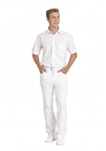 Weiße Herrenhose aus Jeans-Stoff