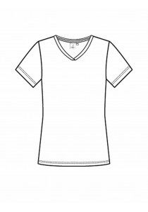 Damen-Shirt / Marineblau / Basic Arbeitskleidung