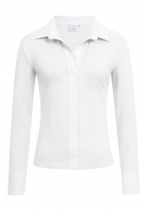 Damen Shirtbluse / Weiß / Basic Arbeitskleidung