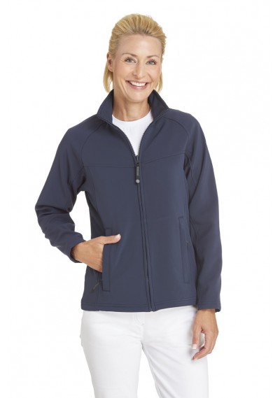 Stretch Damen-Softshelljacke in marine /