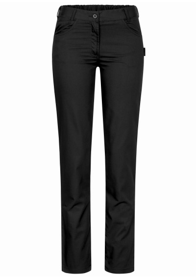 Schwarze Damenhose im Jeanslook mit Stretchbund - 