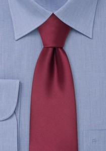 - Clip-Krawatte in bordeaux