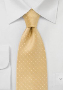  - Pünktchen-Krawatte gelb