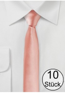 Businesskrawatte extra schmal geformt rosa -