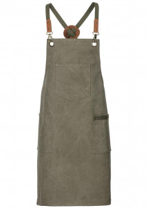 Latzschürze Canvas - Olive