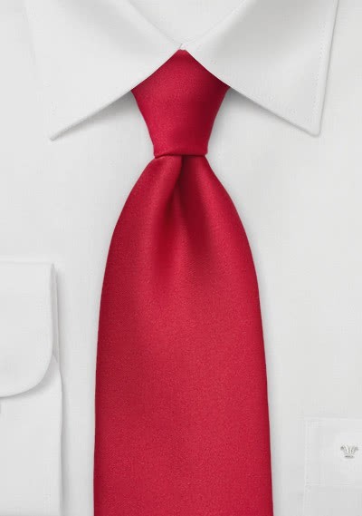 Krawatte einfarbig rot - 