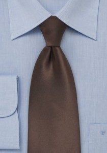  - Krawatte unifarben braun