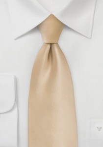 Krawatte einfarbig beige