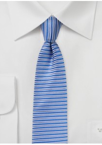 Überlange Krawatte waagerechtes Streifendesign