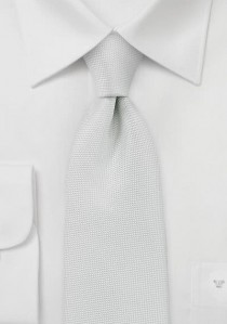  - Krawatte  zart strukturiert weiß