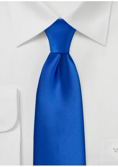 Krawatte unifarben königsblau - 