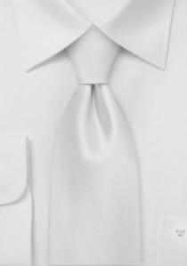  - Edle XXL-Krawatte weiß