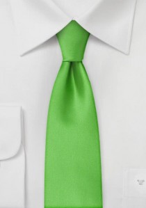  - Mikrofaser-Krawatte schmal unifarben grün