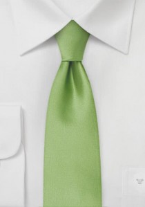  - Mikrofaser-Krawatte schmal monochrom grün