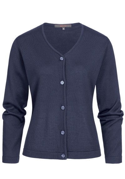 Damen-Strickjacke in dunkelblau - Damen-Strickjacke in dunkelblau -