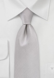  - Krawatte strukturiert silbergrau fast