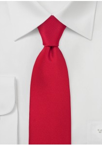  - Krawatte einfarbig feuriges Rot