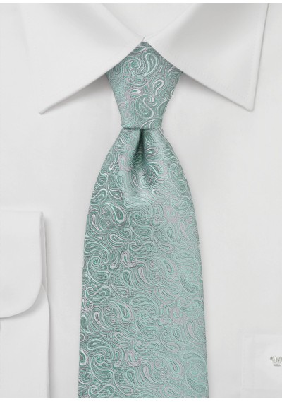 Paisley-Krawatte aqua abgestuft - 