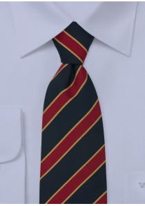  - Bristol Clip-Krawatte peacoat-blau, rot/gold