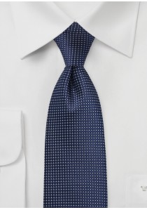  - Clip-Krawatte strukturiert dunkelblau fast