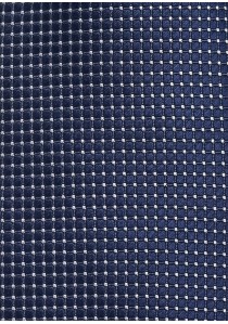 Clip-Krawatte strukturiert dunkelblau fast