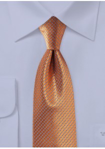 - Krawatte Waffelmuster orange