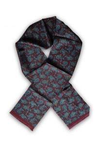 Krawattenschal Paisley-Muster rotbraun