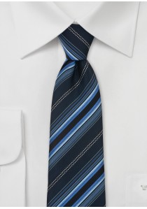  - Krawatte Streifenmuster marineblau