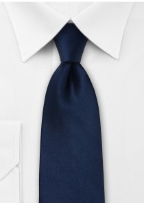  - Krawatte Satin dunkelblau