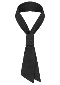  - Schwarze Krawatte für den Service