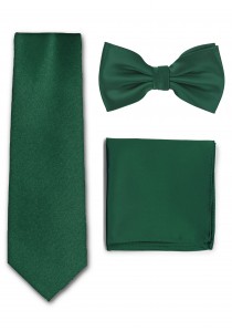  - Herrenschleife Ziertuch Krawatte dunkelgrün