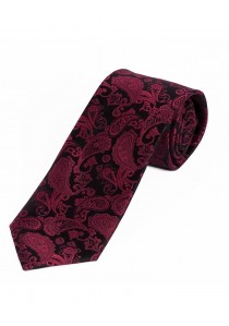 Sevenfold Krawatte Paisley (schwarz bordeaux(