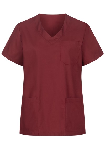 Damen Kasack bordeaux aus Mischgewebe günstig - Damen Kasack bordeaux aus Mischgewebe günstig -
