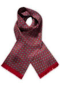 Krawattenschal aus Seide mit Paisleymuster (rot /