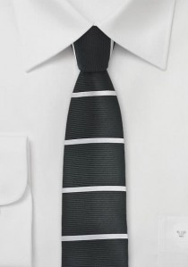 - Krawatte schlank waagerecht gestreift